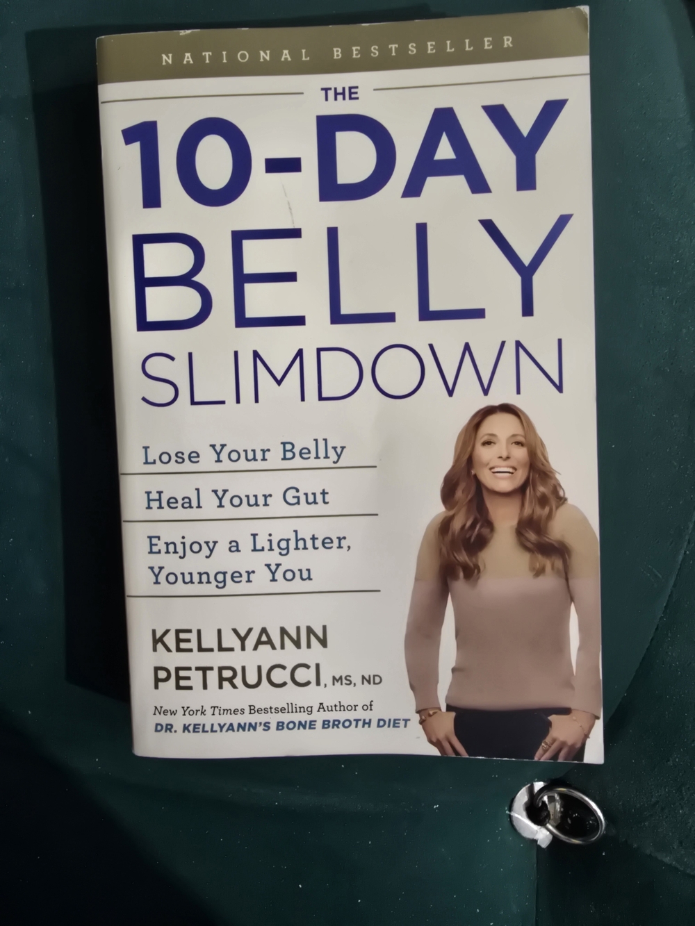 The 10-Day Belly Slimdown by Kellyann Petrucci - White & Navy Cover